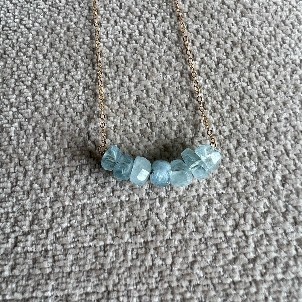 Aquamarine necklace